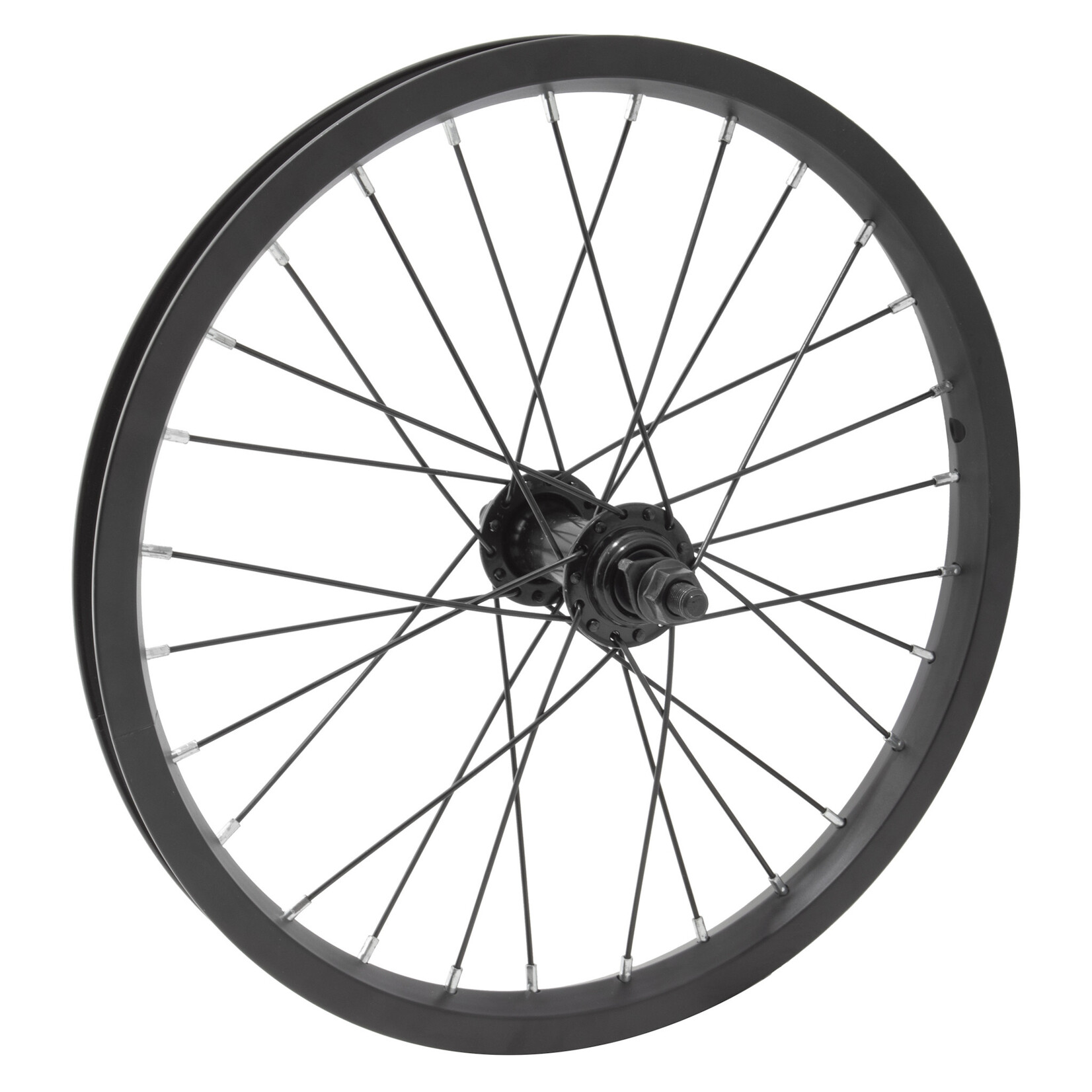 WHEEL MASTER 16x1.75 305x19 ALY BK 28 STL BO 3/8 BK 14gBK Front Wheel