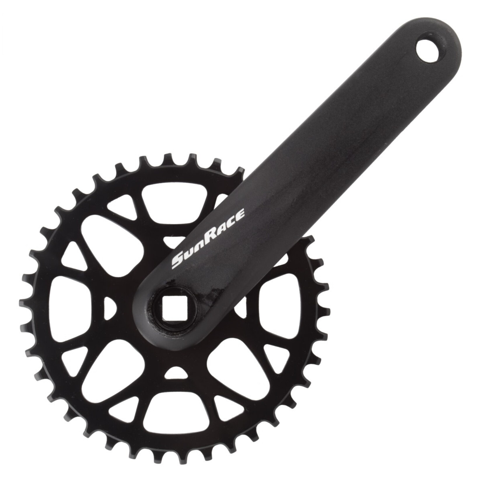 Sunrace FCM408 175x38 SQ Black Crankset