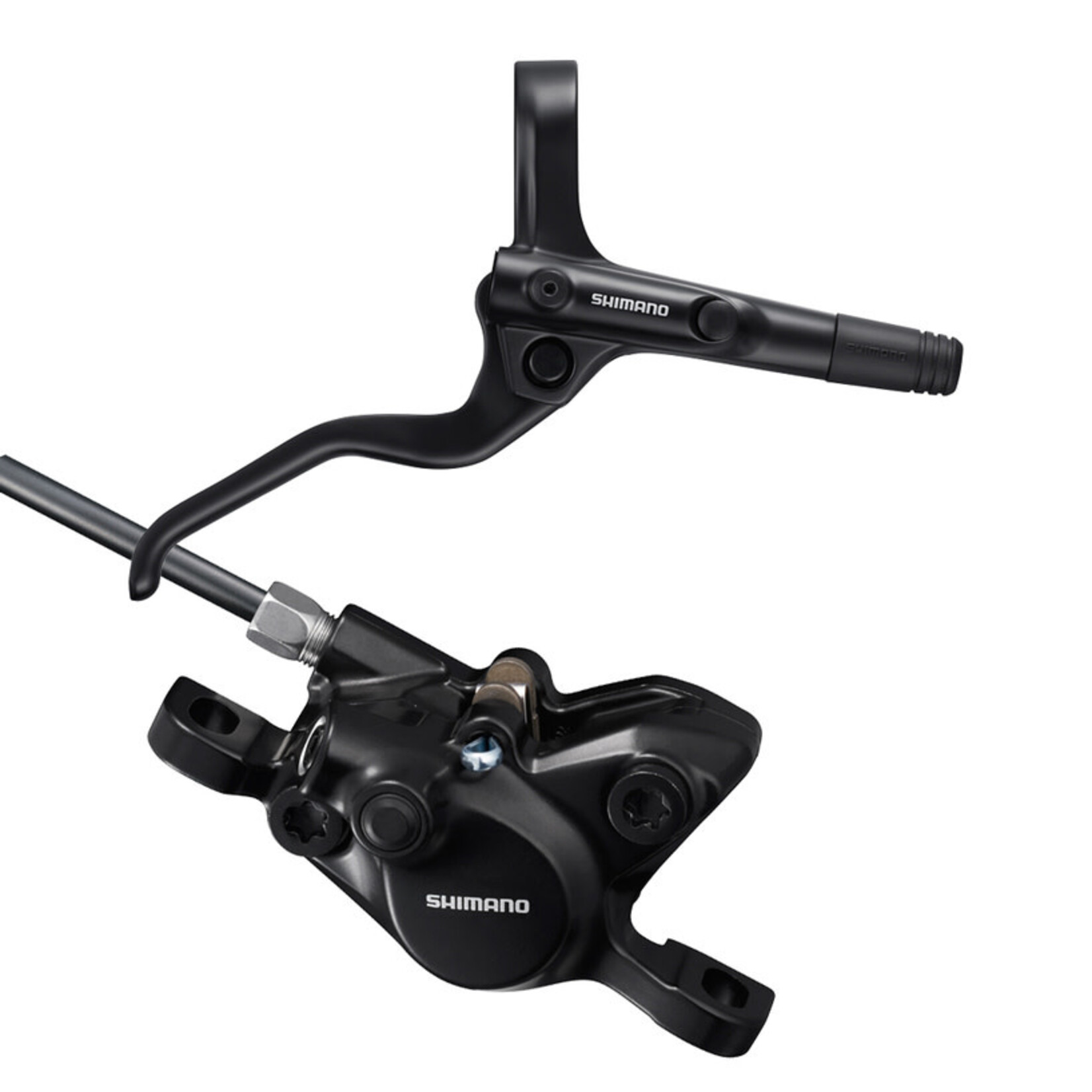 Shimano BR-MT200 Disc Brake and BL-MT201 Lever - Rear, Hydraulic, 2-Piston, Post Mount, Black