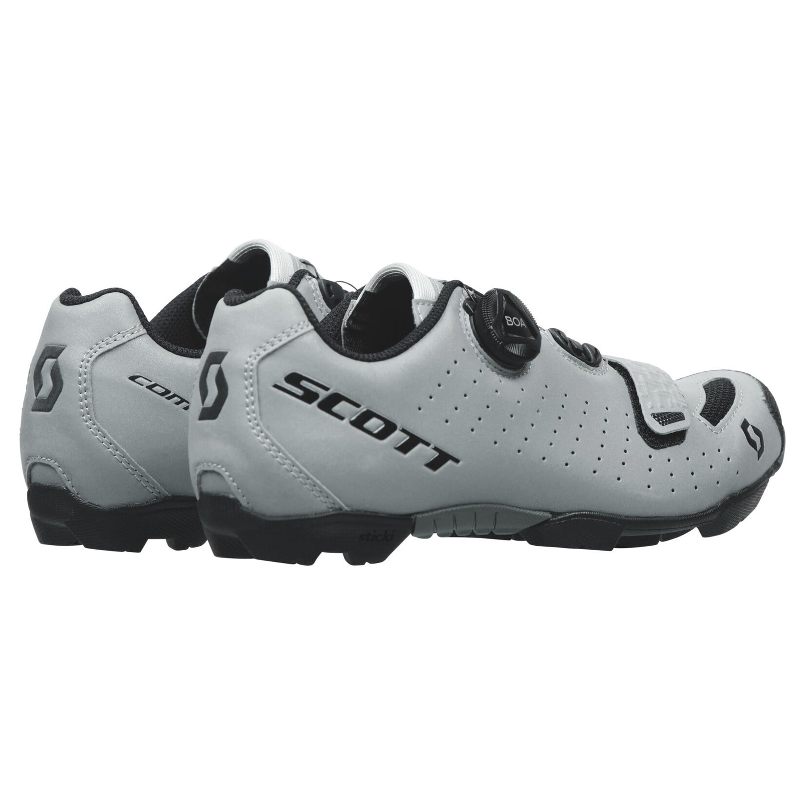 Scott Mtb Comp Boa Reflective / Black, Woman's Shoe