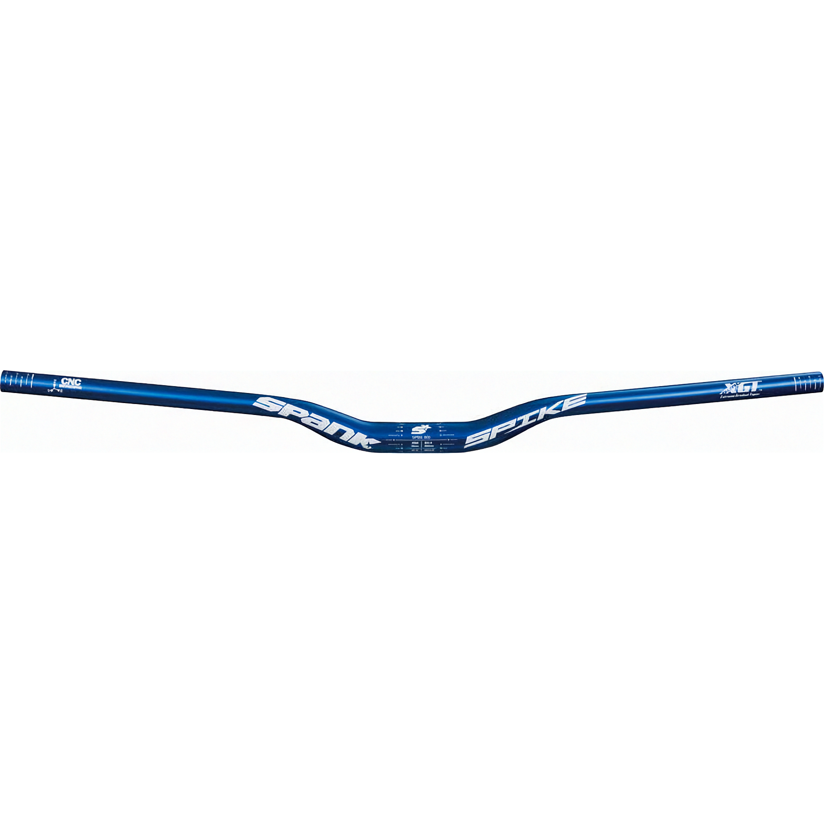 Spank Spike Race Bars 800mm Wide, 30mm Rise, 31.8mm Clamp Matte Blue