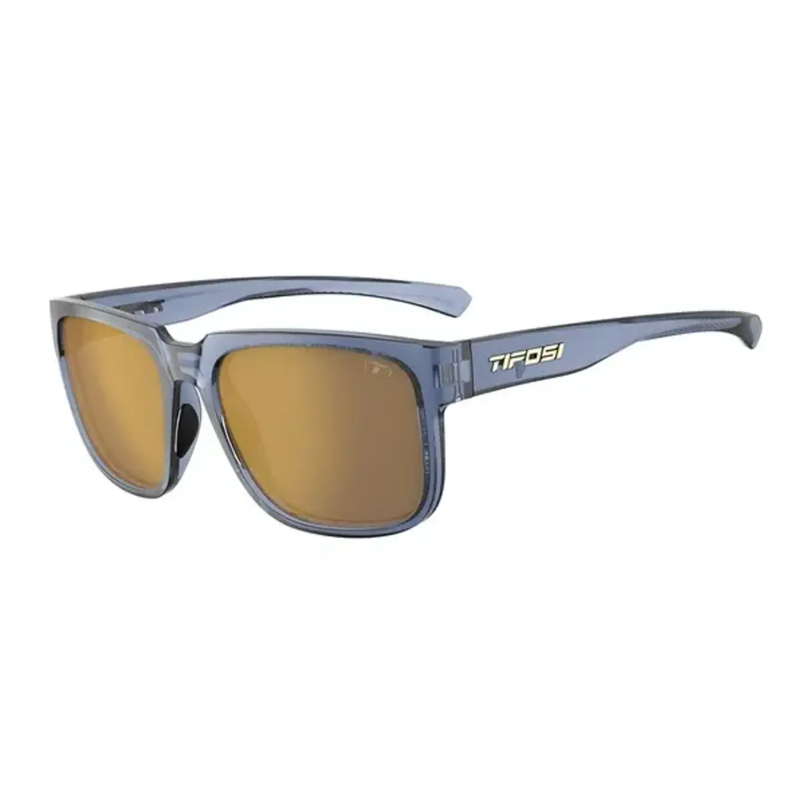 Tifosi Optics Shumo, Crystal Denim Single Lens Sunglasses Gold Mirror