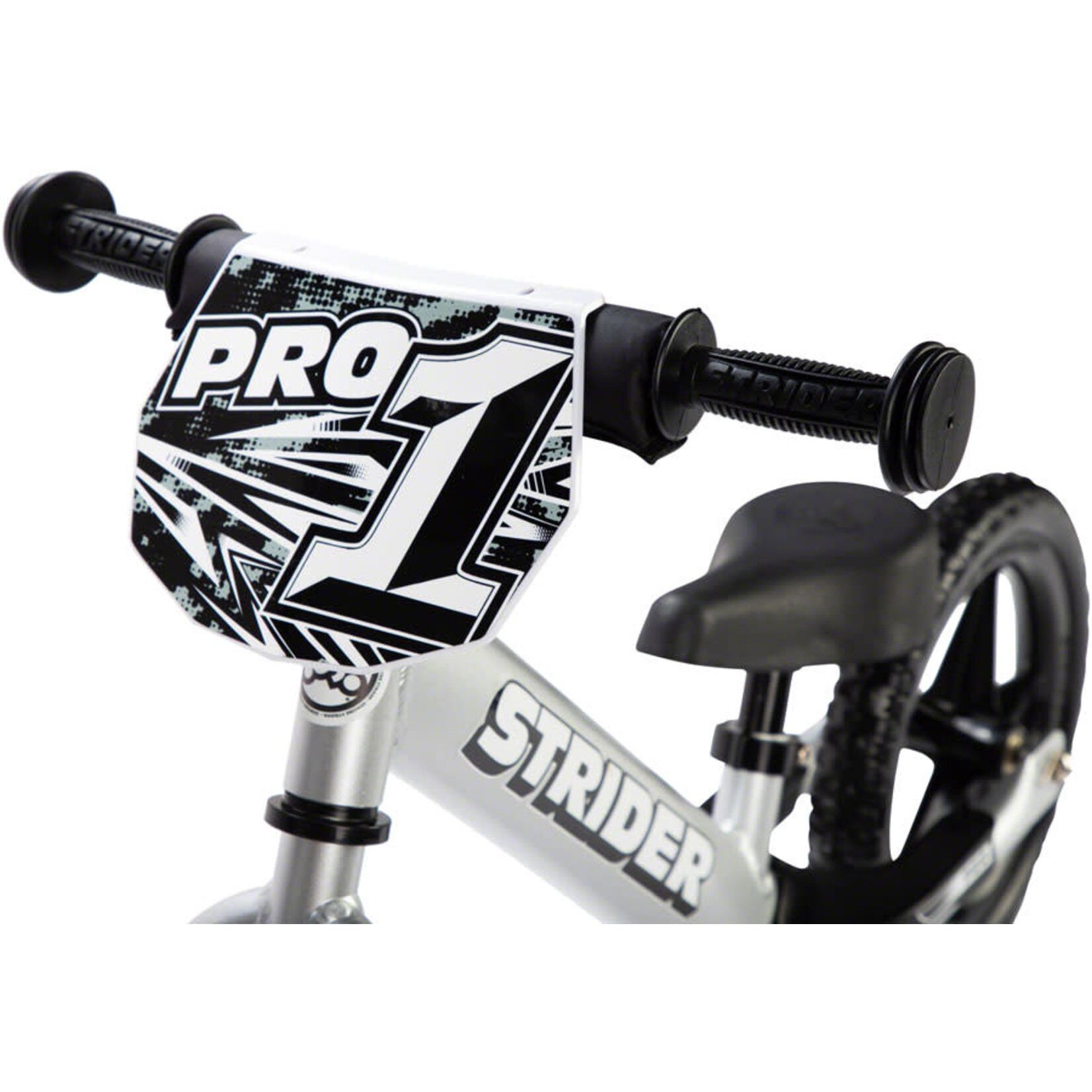 Strider 12 Pro Kids Balance Bike: Silver