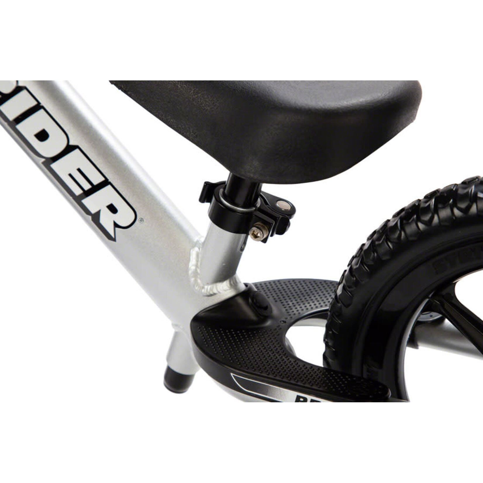 Strider 12 Pro Kids Balance Bike: Silver