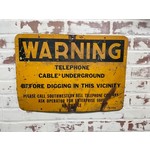 Warning Cable Sign