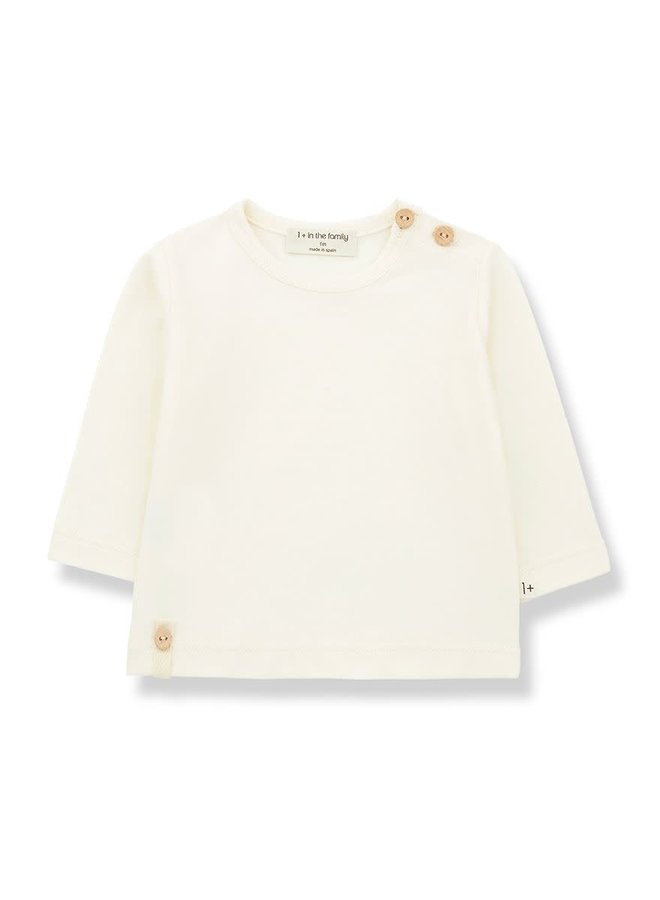 Noelle Long Sleeve T-Shirt - Ecru