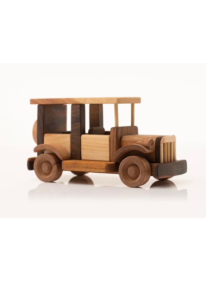 Wooden Toy Retro Car