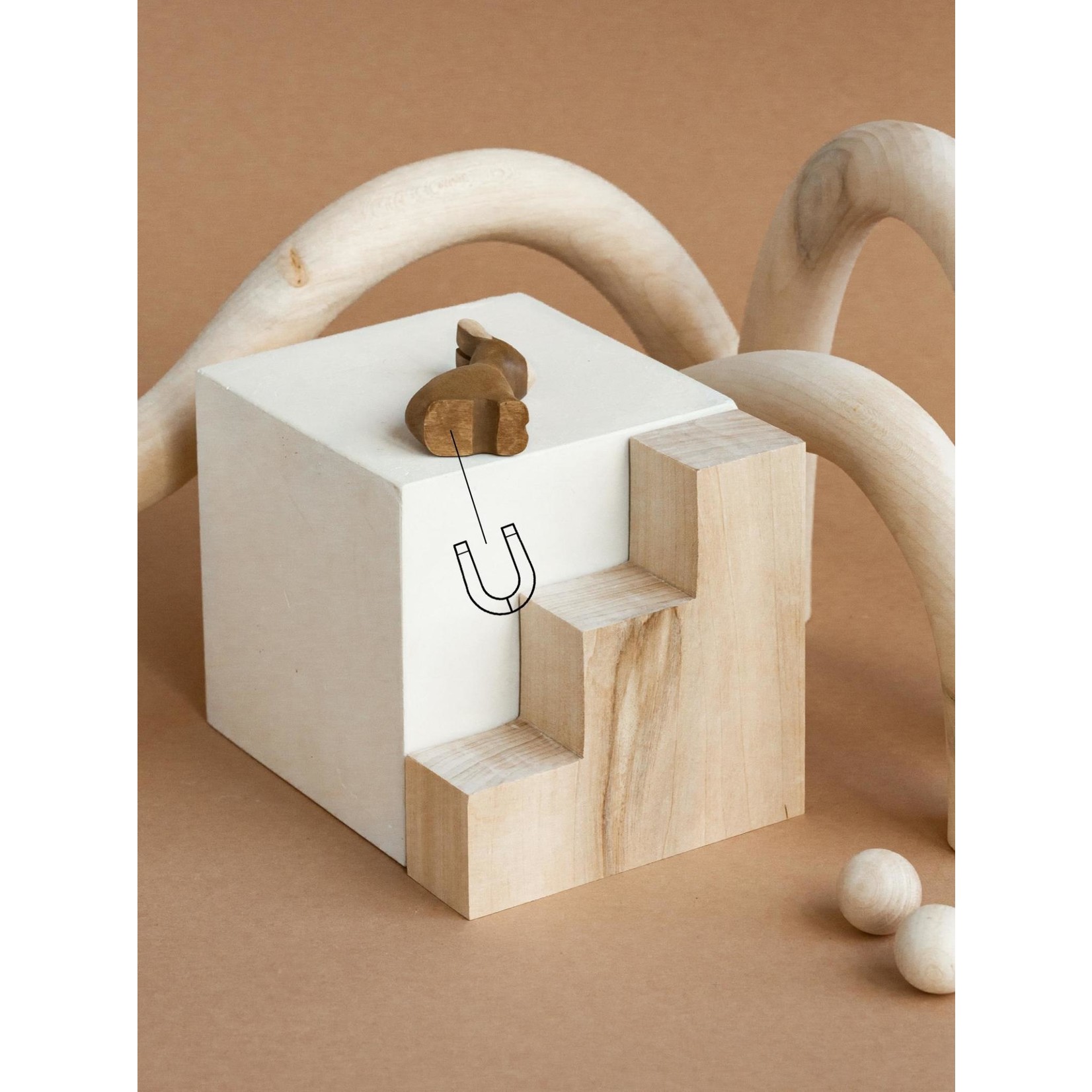 Magnetic Wooden Animal - Bunny