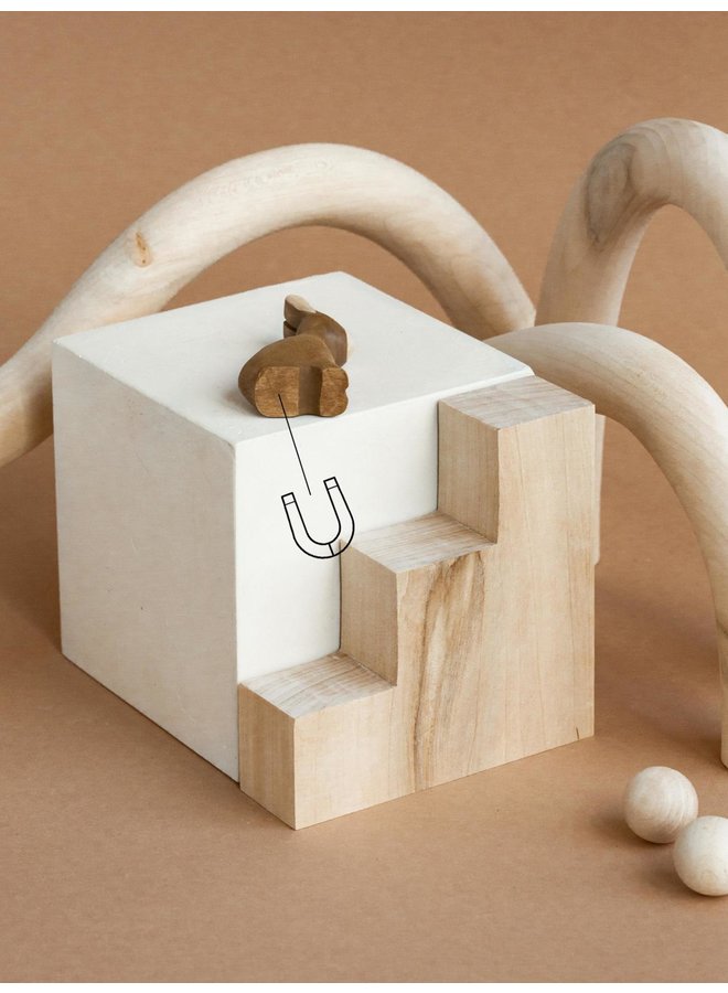 Magnetic Wooden Animal - Bunny