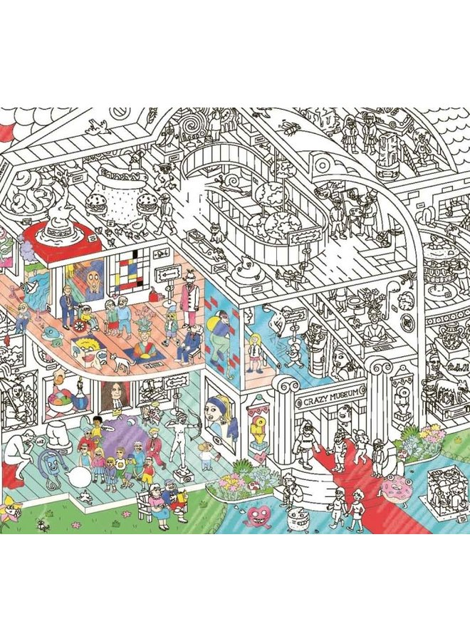 Giant Coloring Poster - Crazy Museum