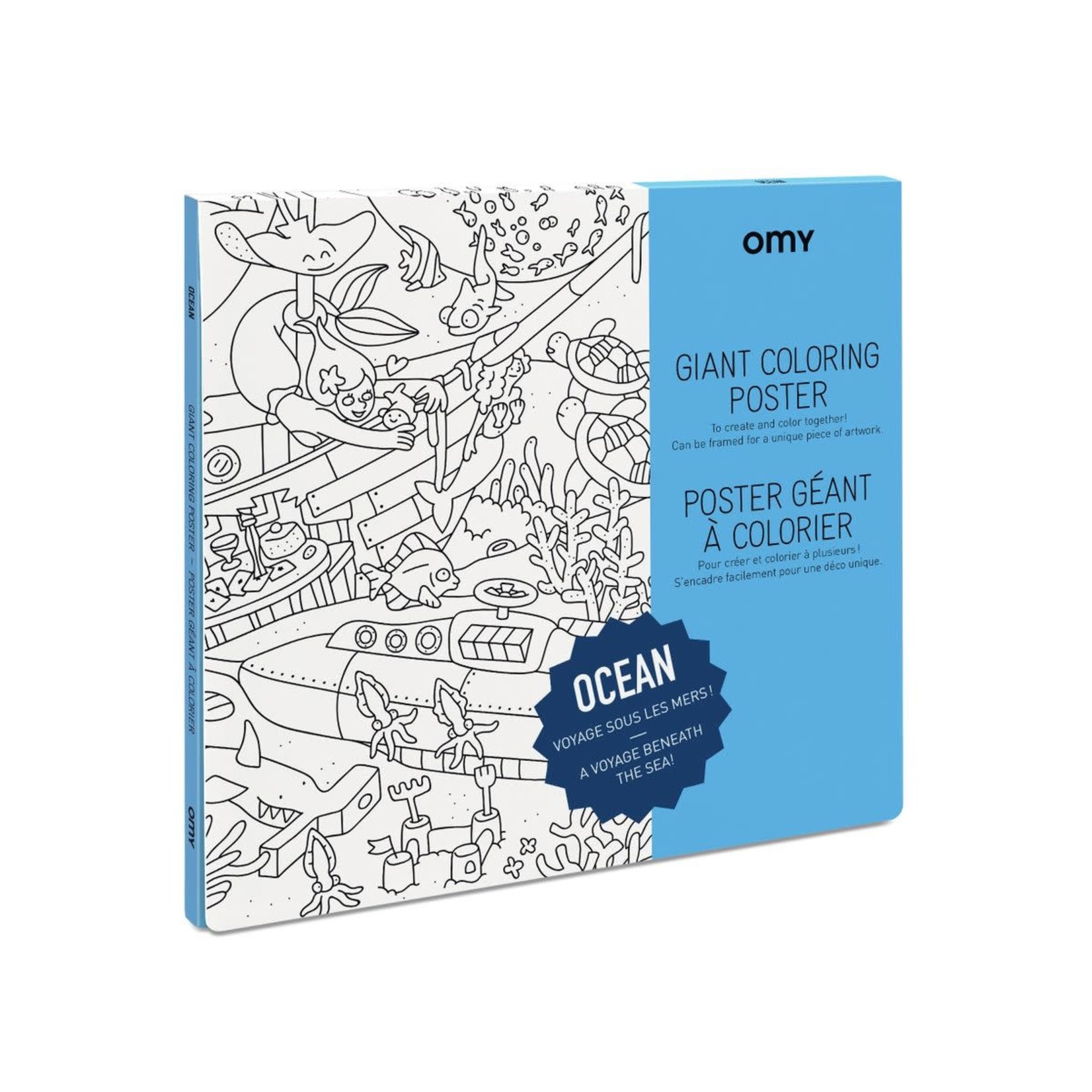 Omy Omy | Giant Coloring Poster - Ocean