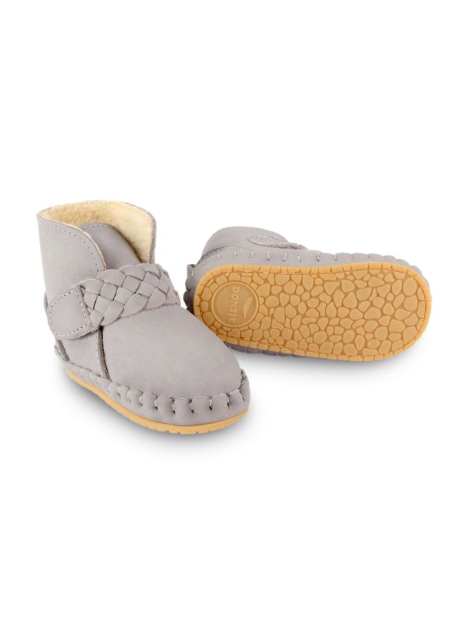 Mace Lining Boots - Elephant Grey Leather