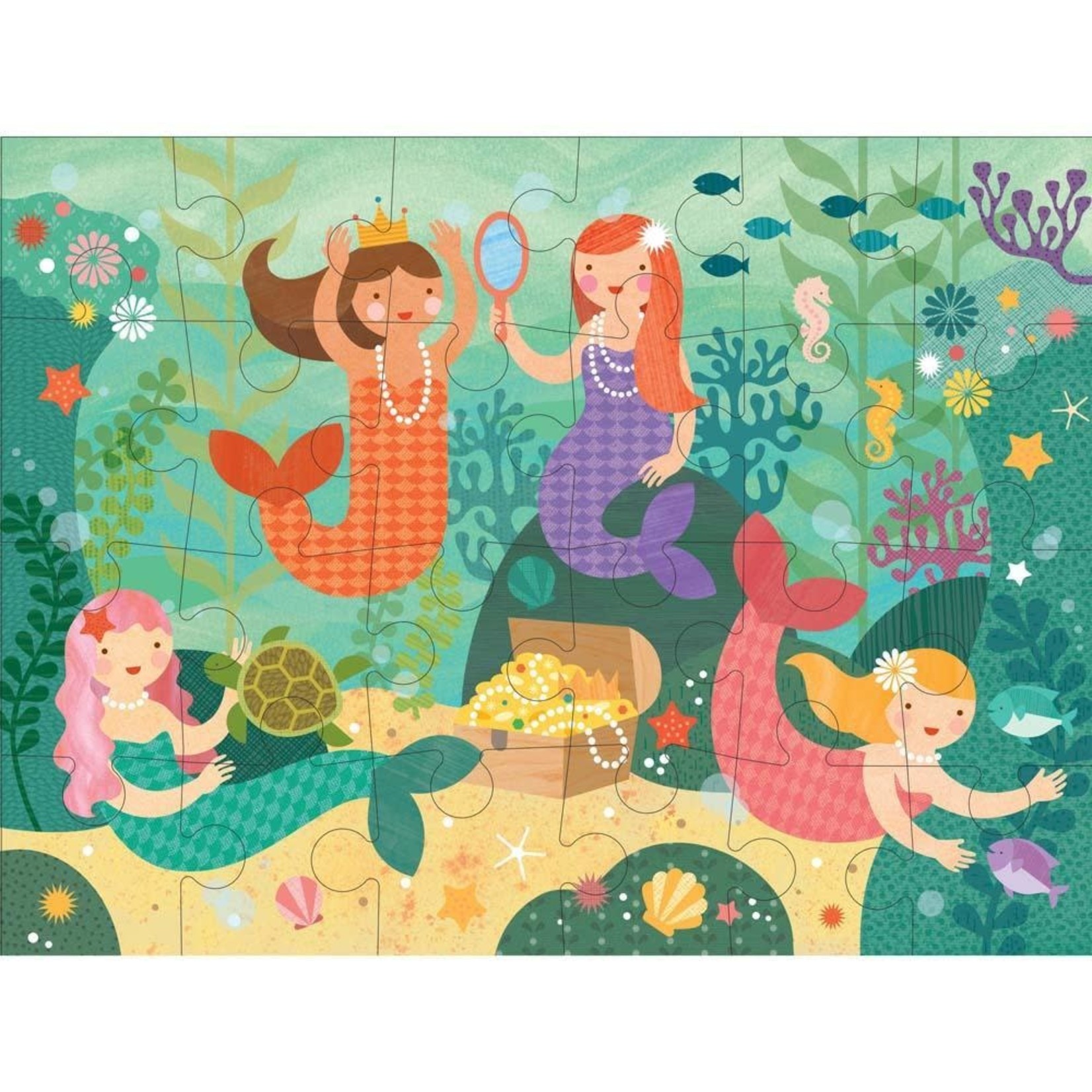 Petit Collage Petit Collage | Floor Puzzle - Mermaid Friends