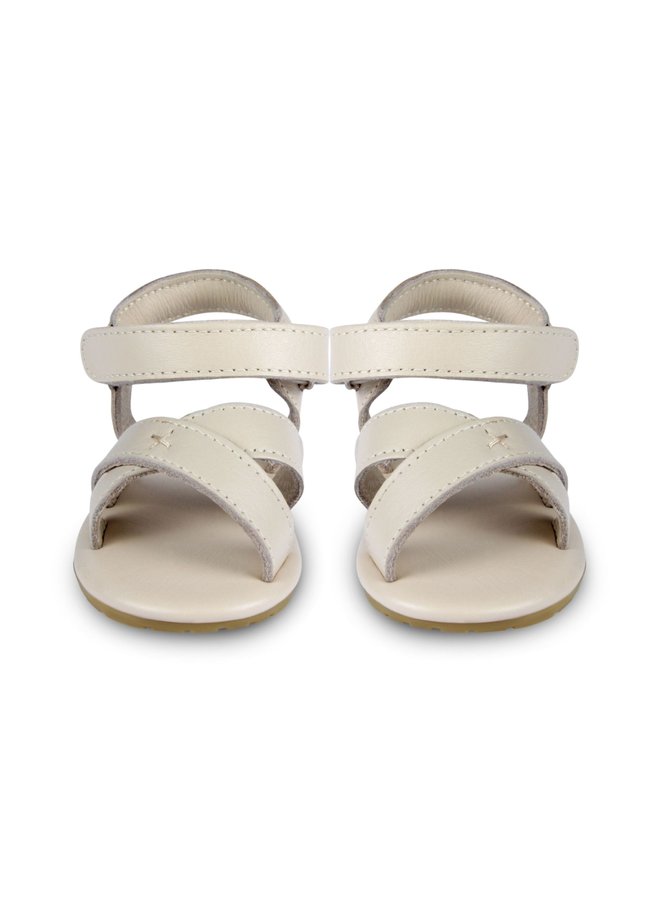 Tobi Sandal - Cream Leather