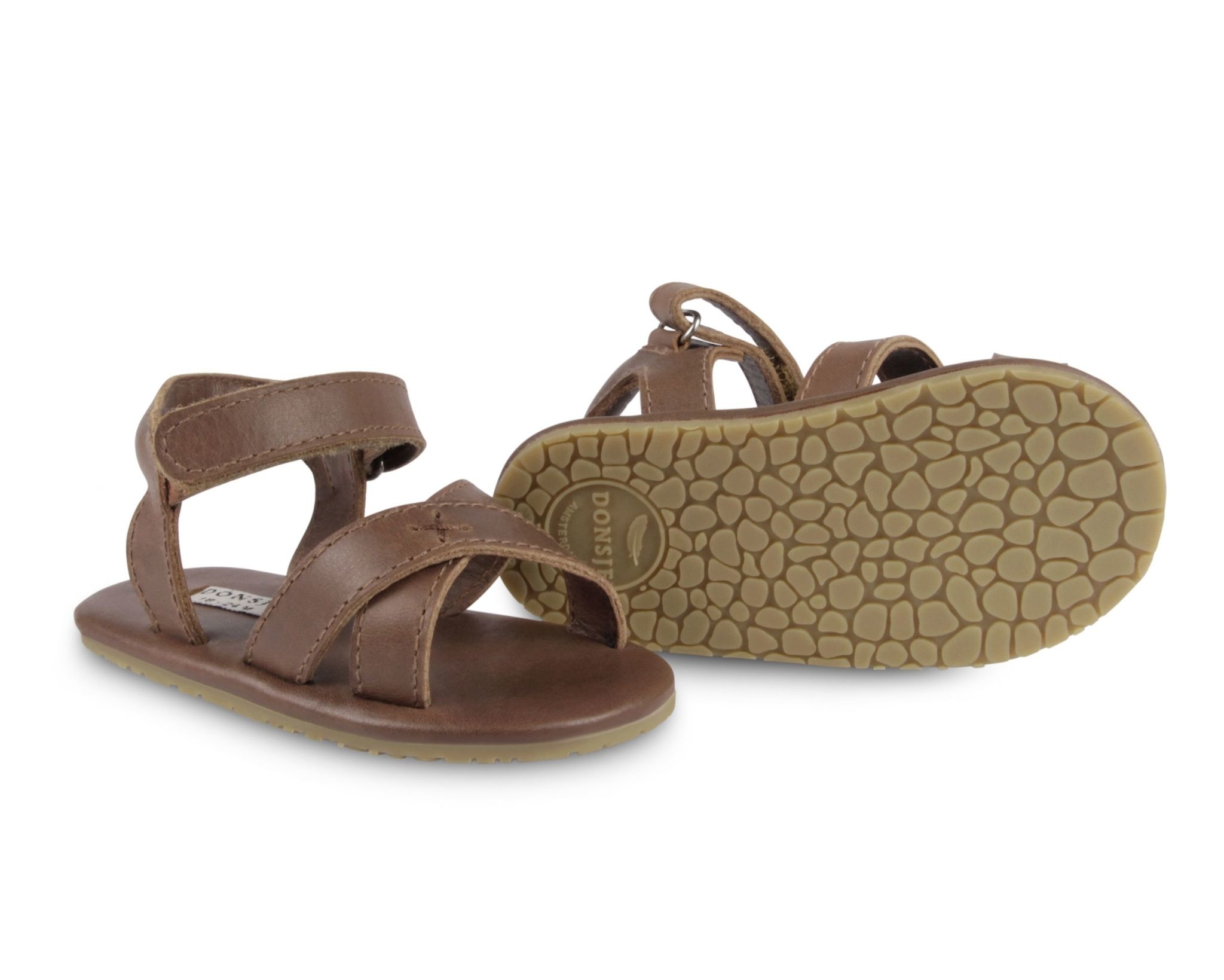 Lippee Dark Tan Leather Sandals by Midas | Shop Online at Styletread NZ