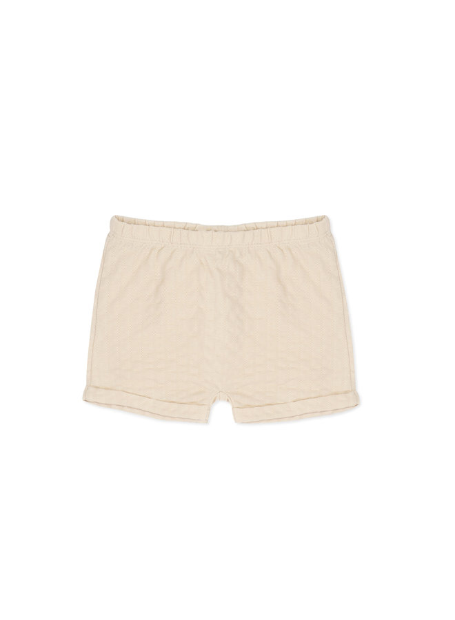 Textured Summer Shorts - Buttercream