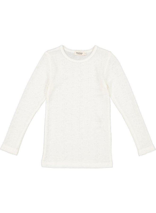 Tamra Pointelle Top L/S - Natural