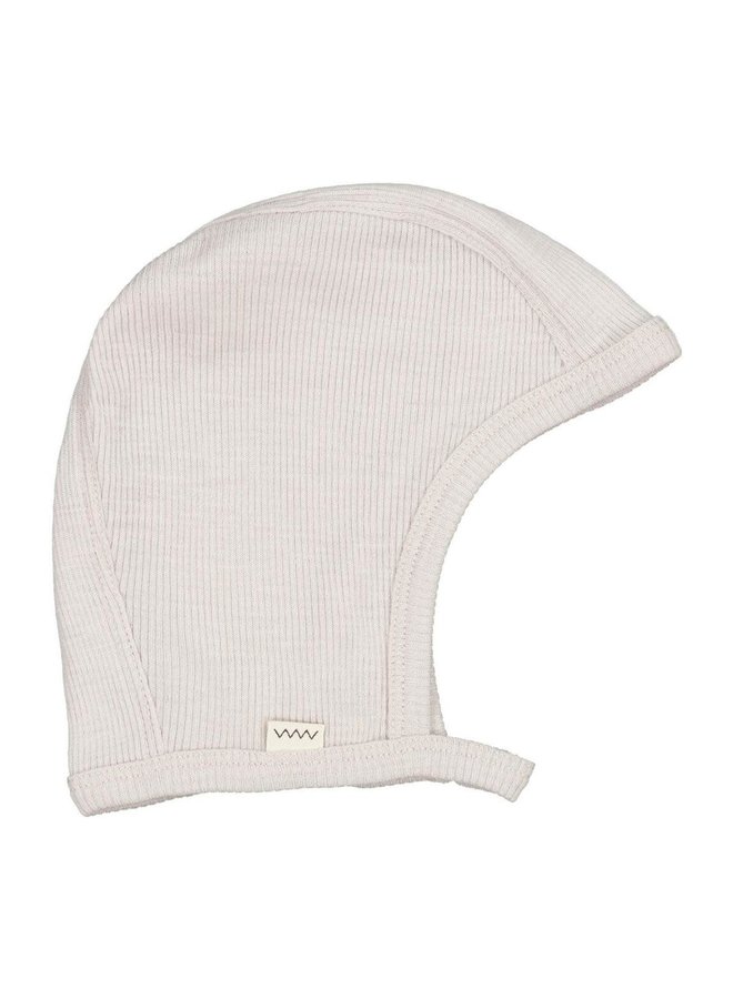 Hoody Ribbed Hat - Pebble