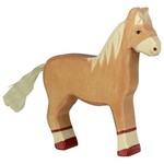 Holztiger Horse, Standing, Light Brown (80033)