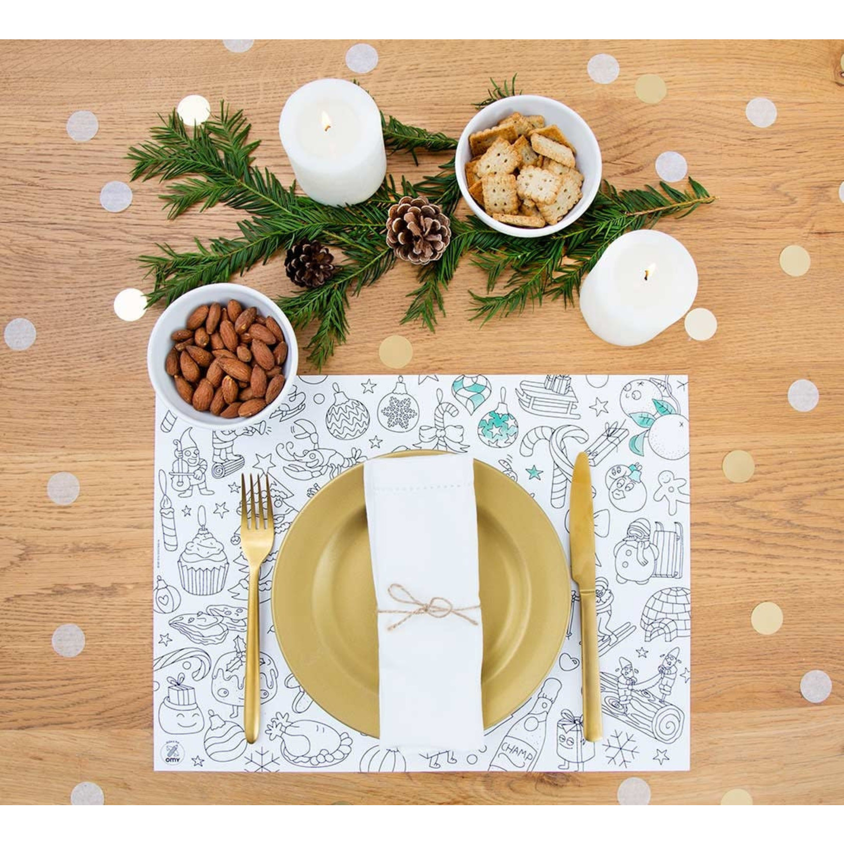 Omy Omy | Holiday Coloring Placemats