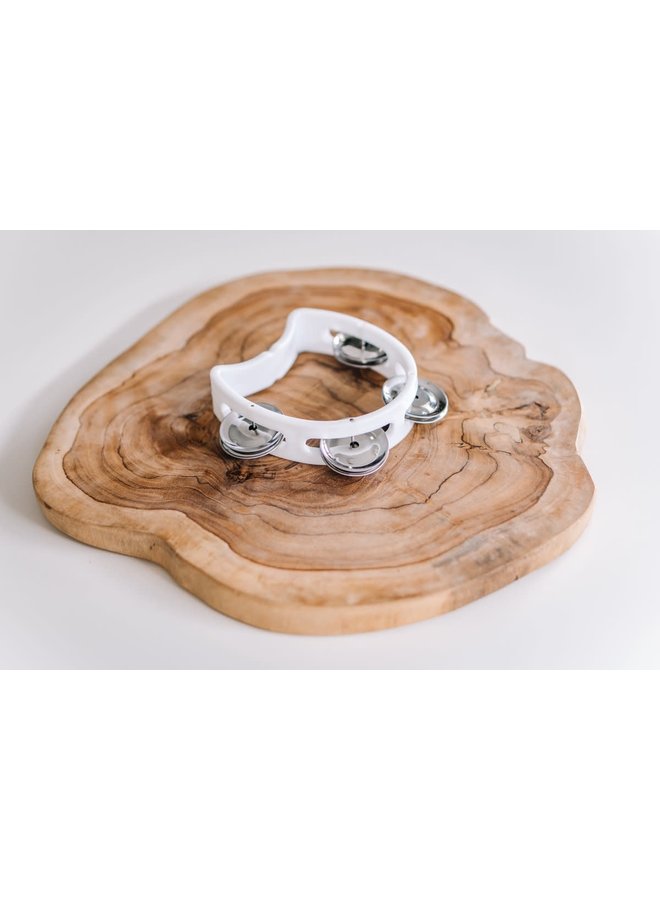 Mini Tambourine (White)