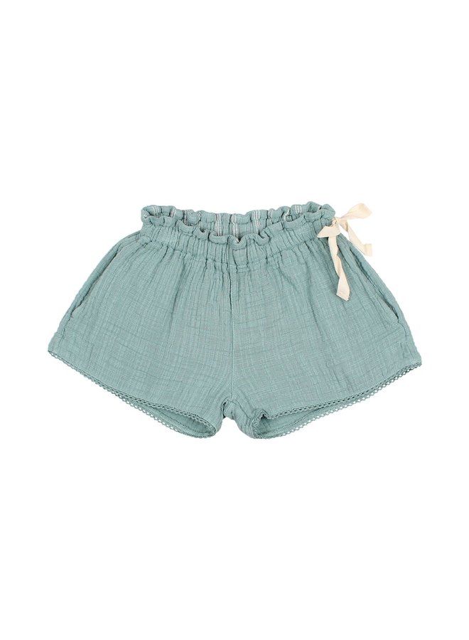 Girly Muslin Shorts - Sea Pine