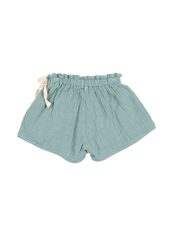 Girly Muslin Shorts - Sea Pine