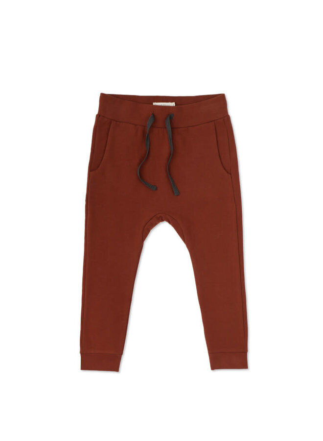 Phil & Phae | Drop-Crotch Sweat Pants - Deep Ruby