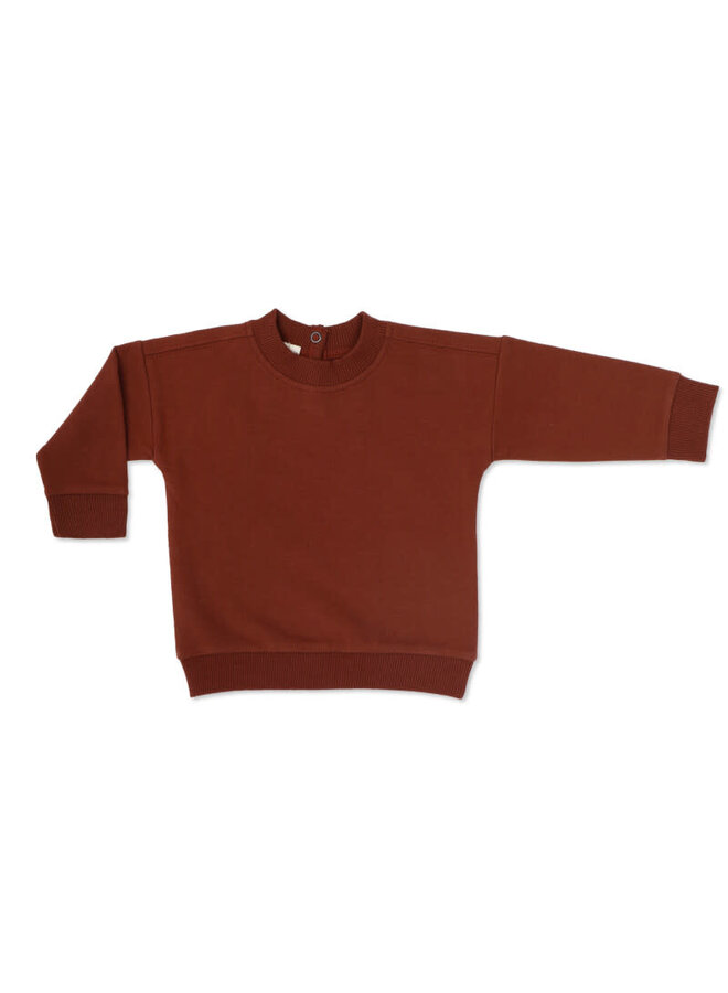 Phil & Phae | Baby Sweater - Deep Ruby