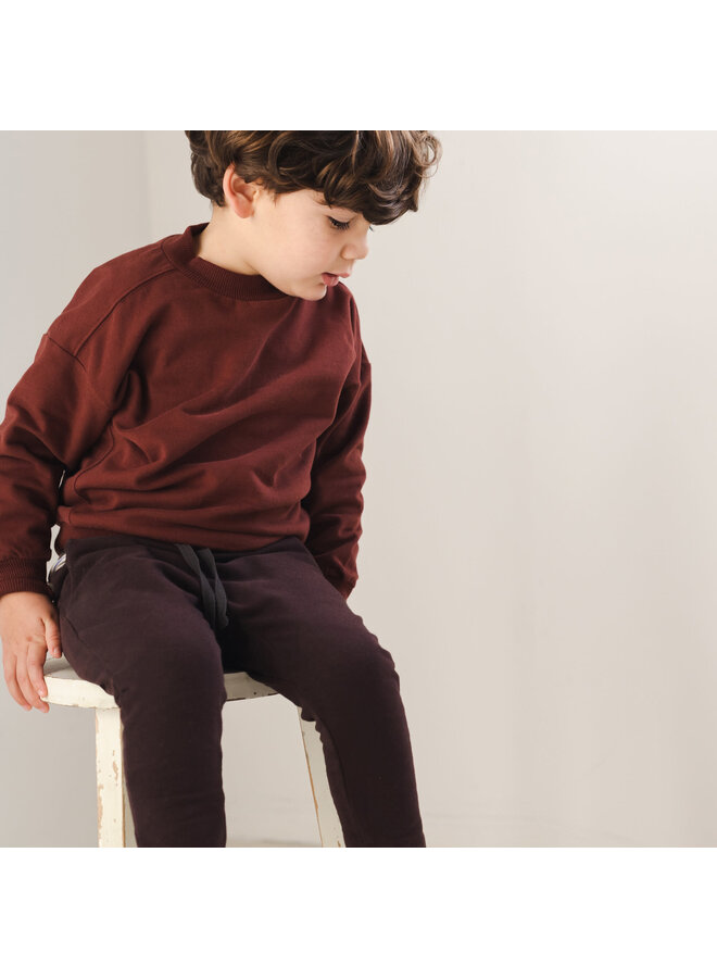 Phil & Phae | Oversized Sweater - Deep Ruby