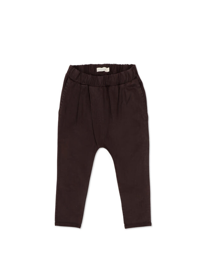 Twill Fold-Over Chino - Dark Umber