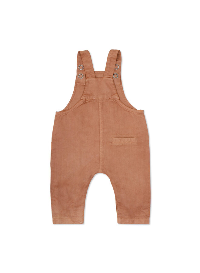 Phil & Phae | Twill Baby Dungarees - Clay
