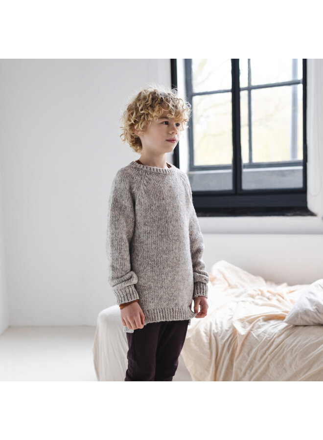 Phil & Phae | Recy-Blend Knit Sweater - Ash Melange