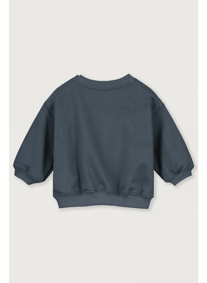 Gray Label | Baby Dropped Shoulder Sweater GOTS - Blue Grey