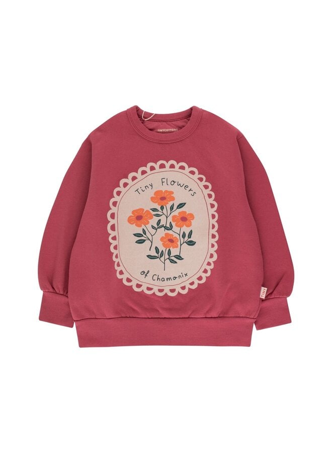Tiny Flowers Sweatshirt - Berry
