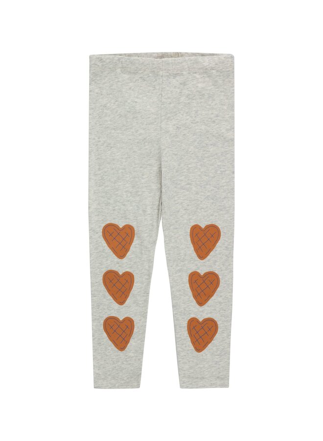 Hearts Legging - Light Grey Heather