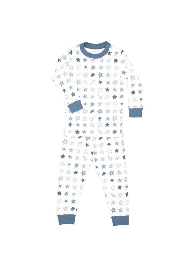 Two Piece PJ Set - Denim Stars