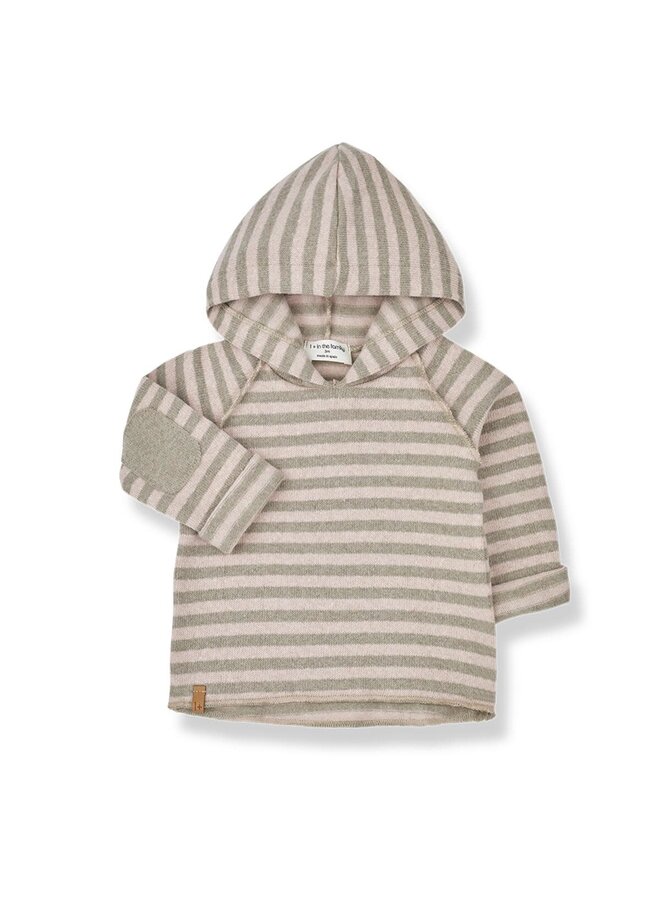 Leandre Hood Sweater - Nude-Taupe