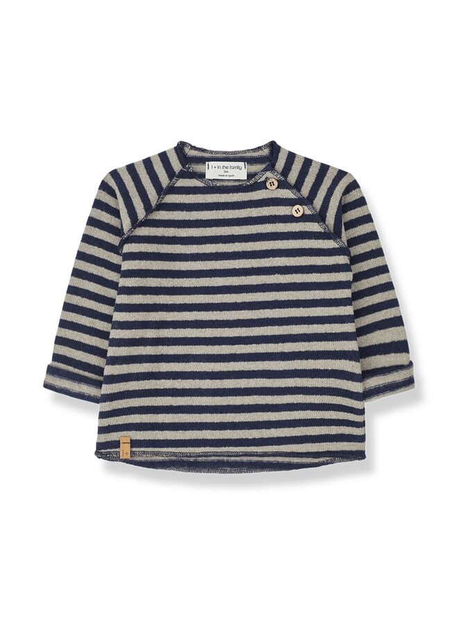 Alex Sweater - Navy-Taupe