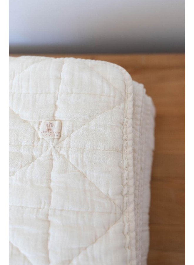 Quilted Blanket - Milk