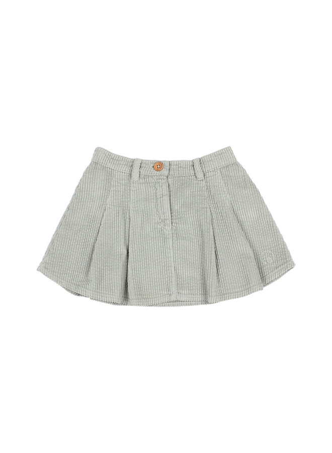 Box Pleat Skirt - Eucalyptus