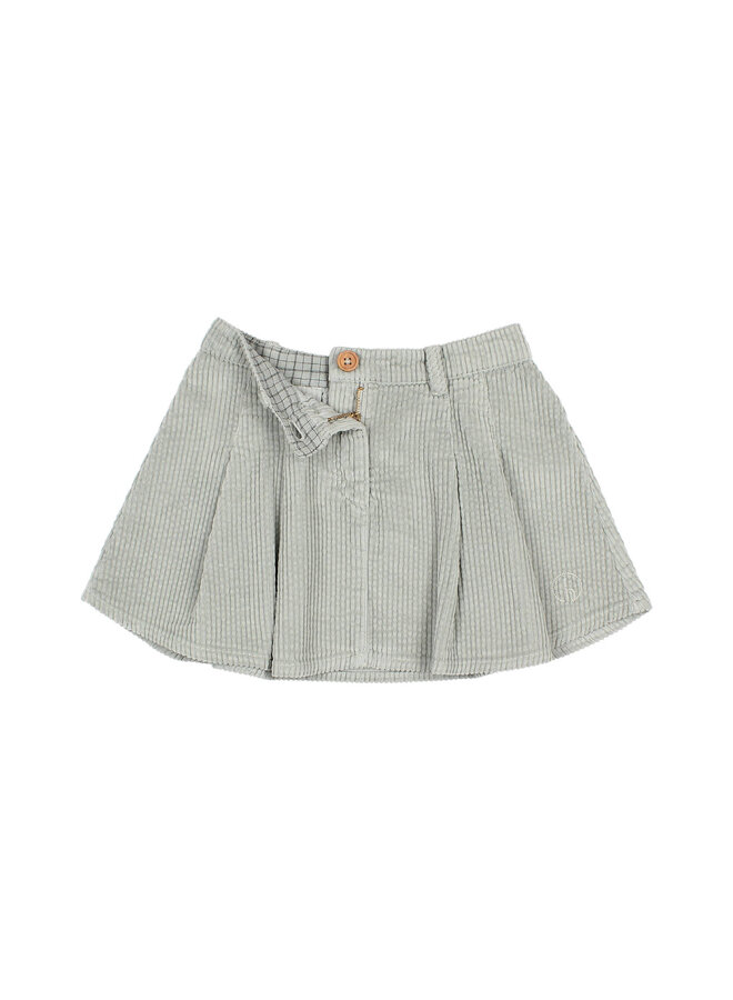 Box Pleat Skirt - Eucalyptus