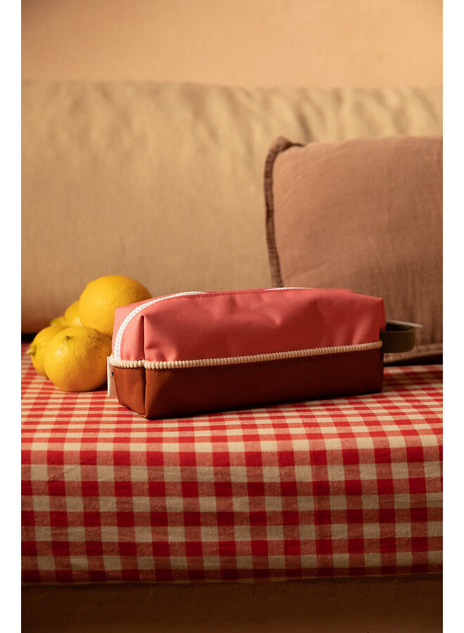 Pencil Case - Farmhouse Collection - Flower Pink + Willowbrown