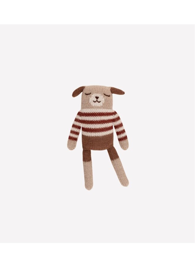 Puppy Knit Toy - Sienna Striped Sweater