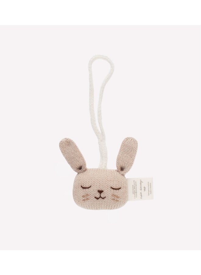 Hanging Rattle - Bunny (Sand)