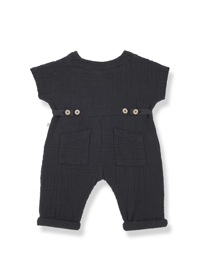 Adriano Short-Sleeve Overall - Anthracite