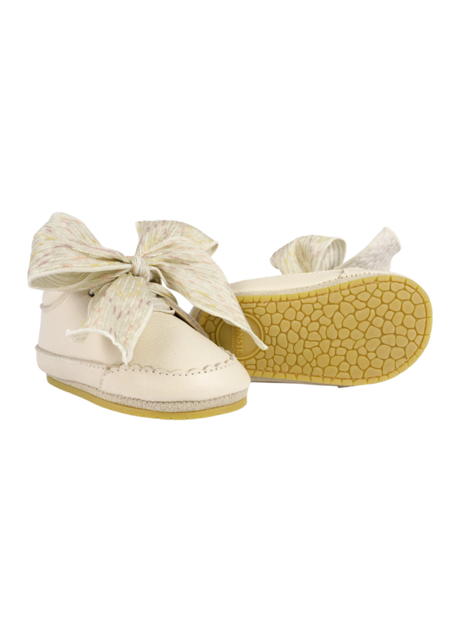 Lahna Shoes - Cream Leather
