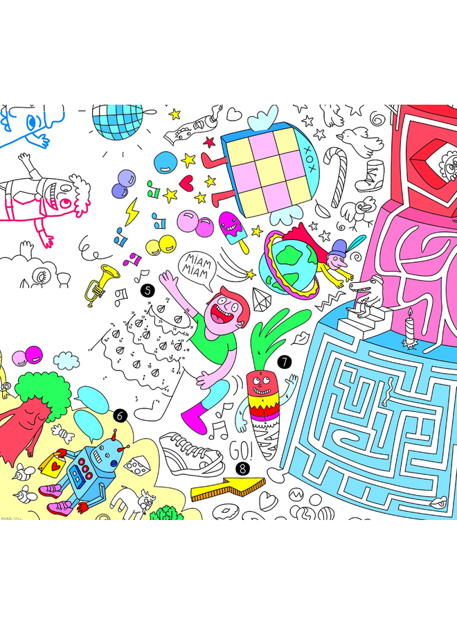 Giant Coloring Poster - Games