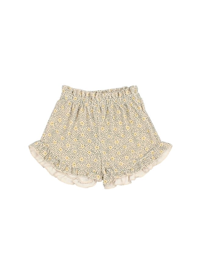 Flower Dots Shorts - Sand