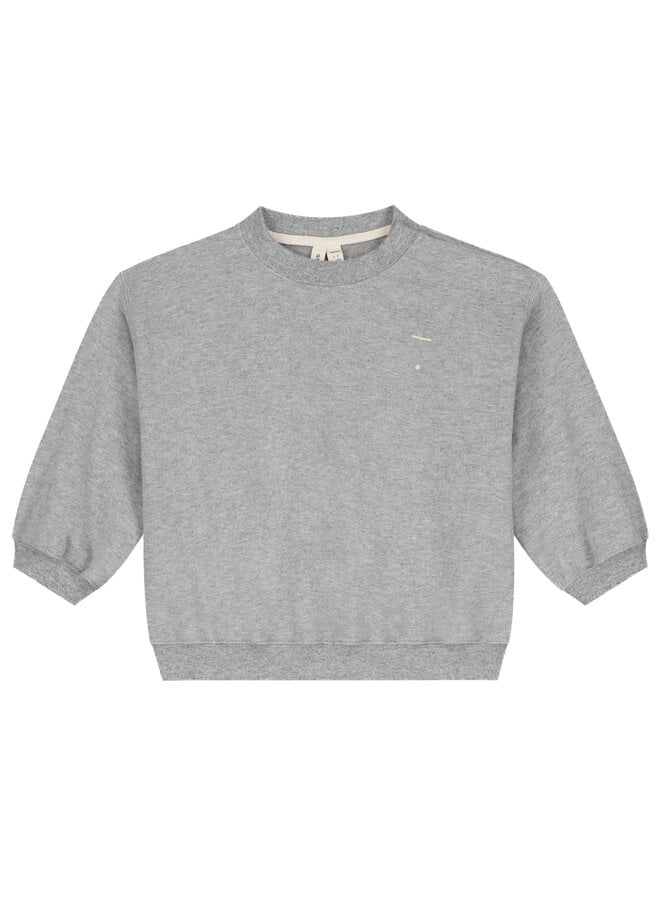 Baby Dropped Shoulder Sweater GOTS - Grey Melange